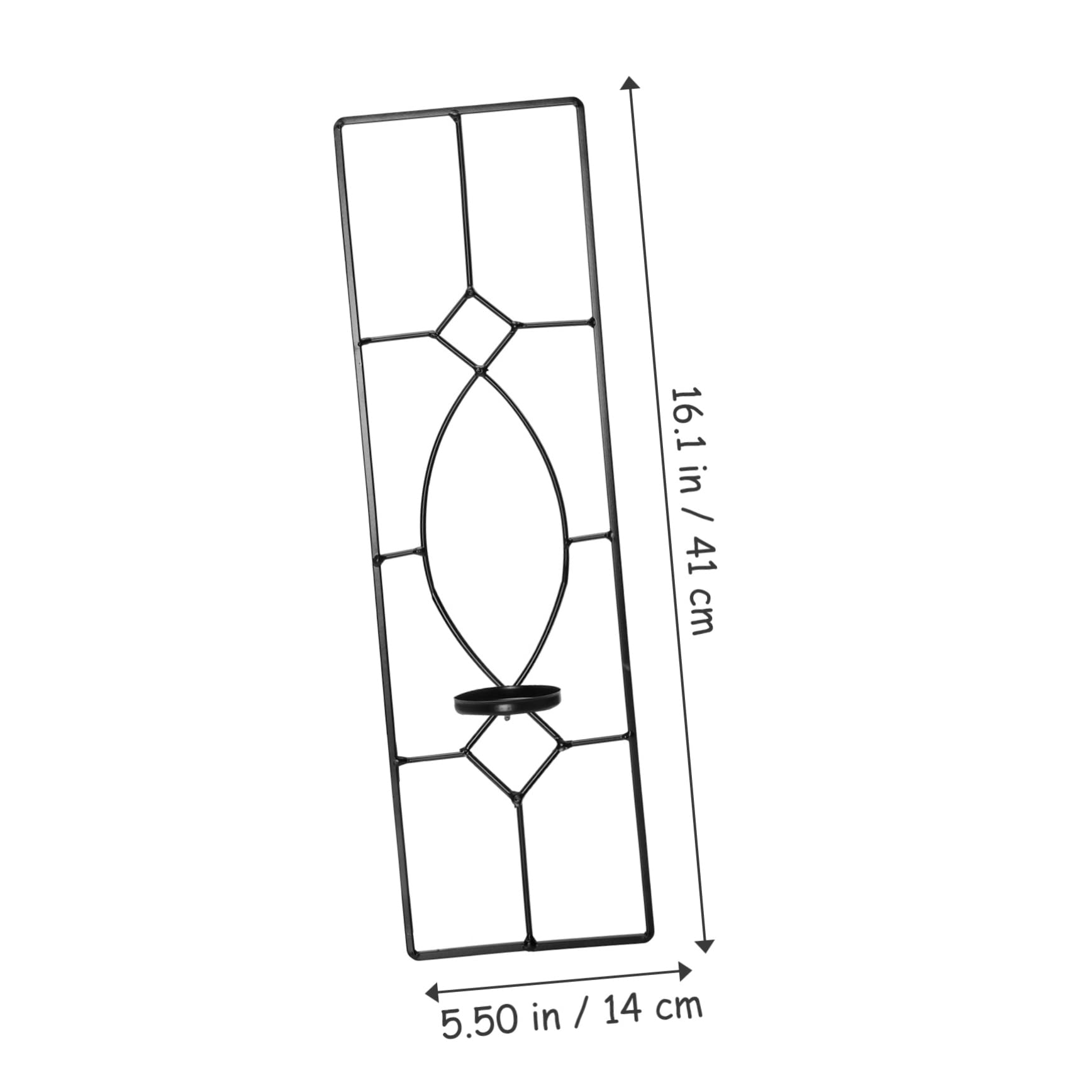 Levemolo Tall Candlestick Holders Wall-Mounted Ironwork Decor Perfect for Centerpiece