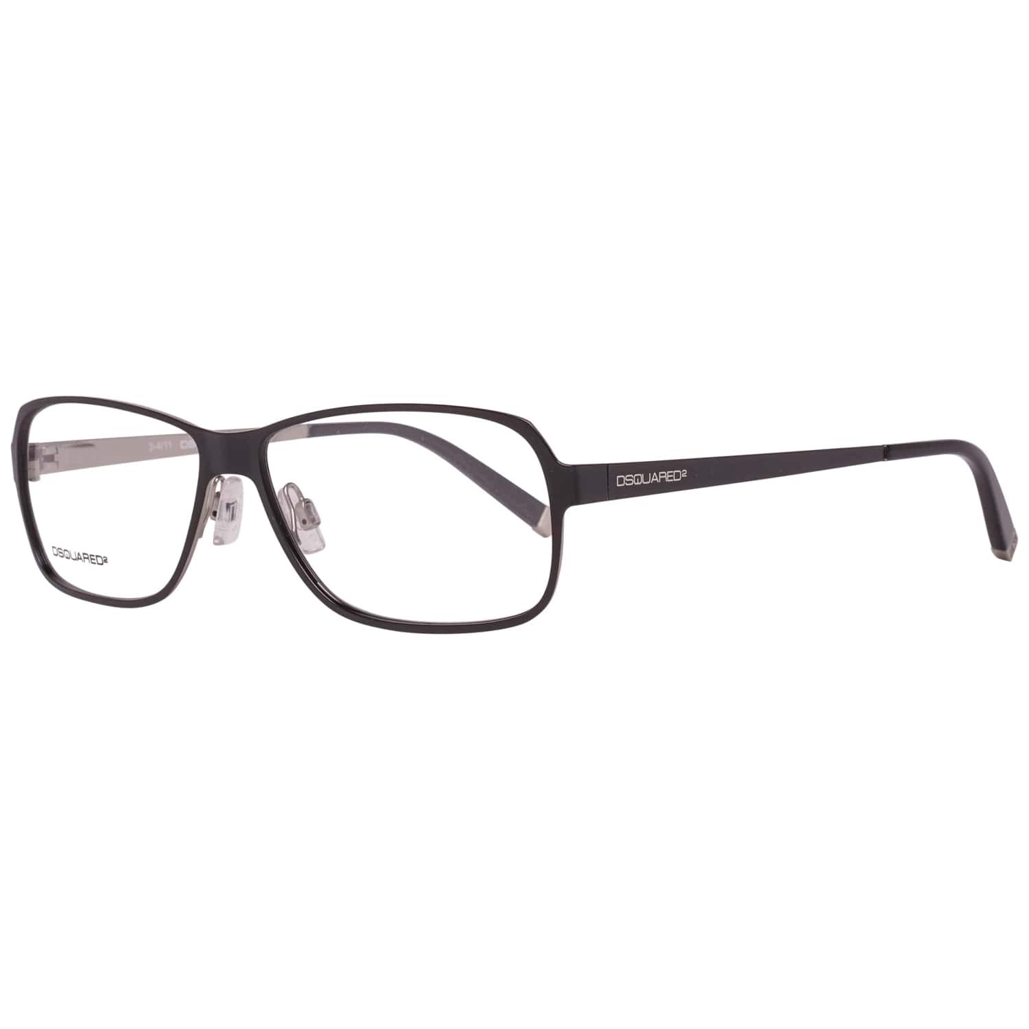 DSquared DQ5057 56002 Dsquared2 oprawki okularów Dq5057 002 56 prostokątne oprawki okularów 55, czarne