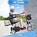 Ecomobi 15-30 Miles 4 Wheels Mobility Scooter for Adults/Seniors, 350W Powered & 8/9″ tire Electric Wheelchair Device w/Removeable Battery, 2*Baskets/Rear Tail Lights, Compact Duty Mobile for Elderly