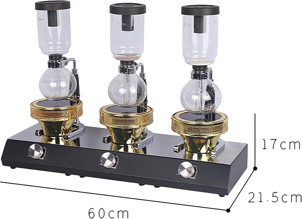 Halogen Beam Heater, Siphon Coffee Maker with 5-Speed Switch and Thermostat Control, Suitable for Home, Office, and Cafes.