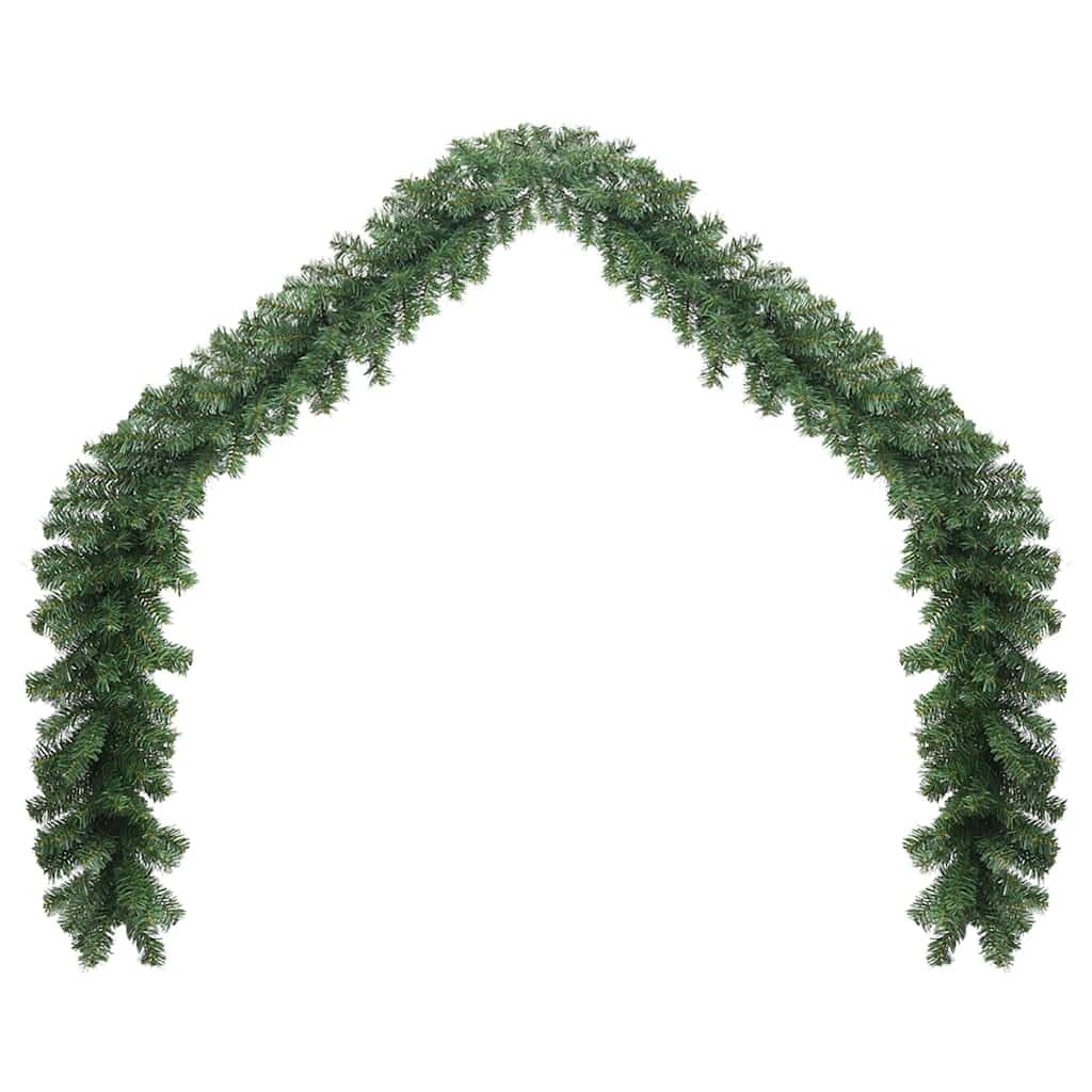 Vidaxl Green Christmas Garland Pvc 5M Artificial Fake Plant Holiday Wedding Ornament