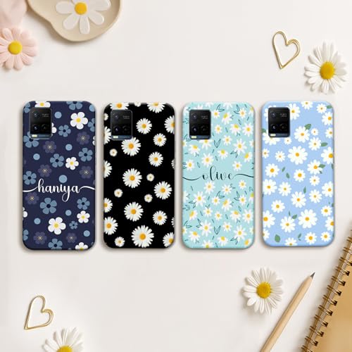 Image of COLORflow Back Cover Compatible with Vivo Y21 2021 / Y33s / Y21s | Daisy Garden Customized Back Cover Compatible with Vivo Y21 2021 / Y33s / Y21s