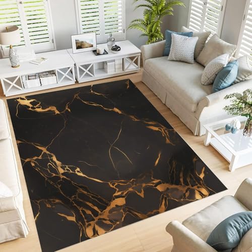 Tapis marbre géométrique pour une décoration de salon élégante