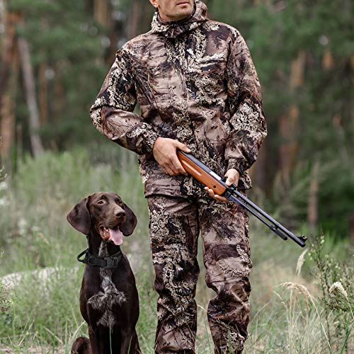 Huntvp taktisch Hundehalsband Verstellbar mit Kontrollgriff, aus Nylon, gepolstert, Metallschnalle, für Mittlere Große Hunde Jagd Training Freizeit Outdoor, Schwarz M