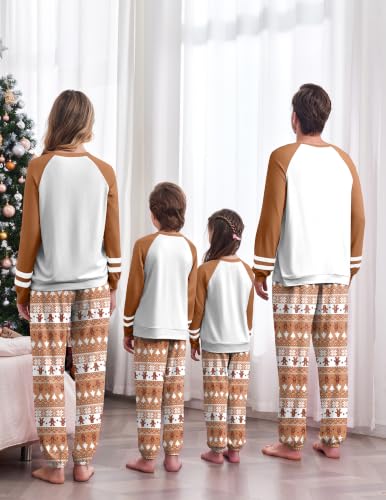 Ekouaer Family Christmas Pajamas Matching Sets Cute Long Sleeve Couple Pjs - image 3