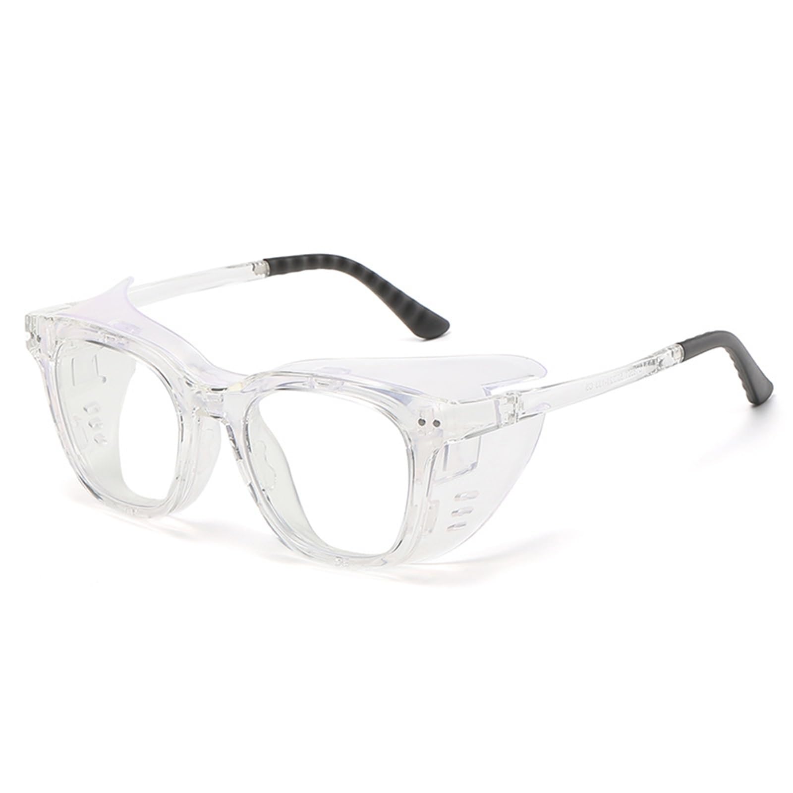 YIJOY Anti-Pollen Moisture Chamber Glasses for Men Women – Blue Light Blocking, Windproof & Hydrating Eyewear for Dry Eye Relief, Ultra-Soft Silicone, Transparent Lens (Clear)