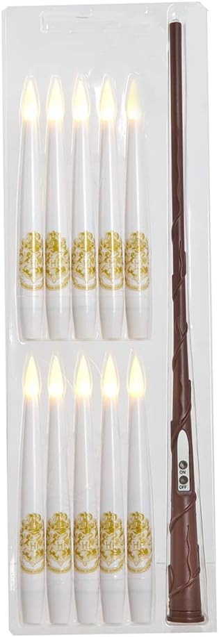 Kurt Adler Harry Potter™ Battery Operated 10 Floating Candles with Wand Remote Light Set