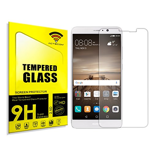 actecom® Protector Pantalla para Huawei Mate 9 Cristal Vidrio Templado