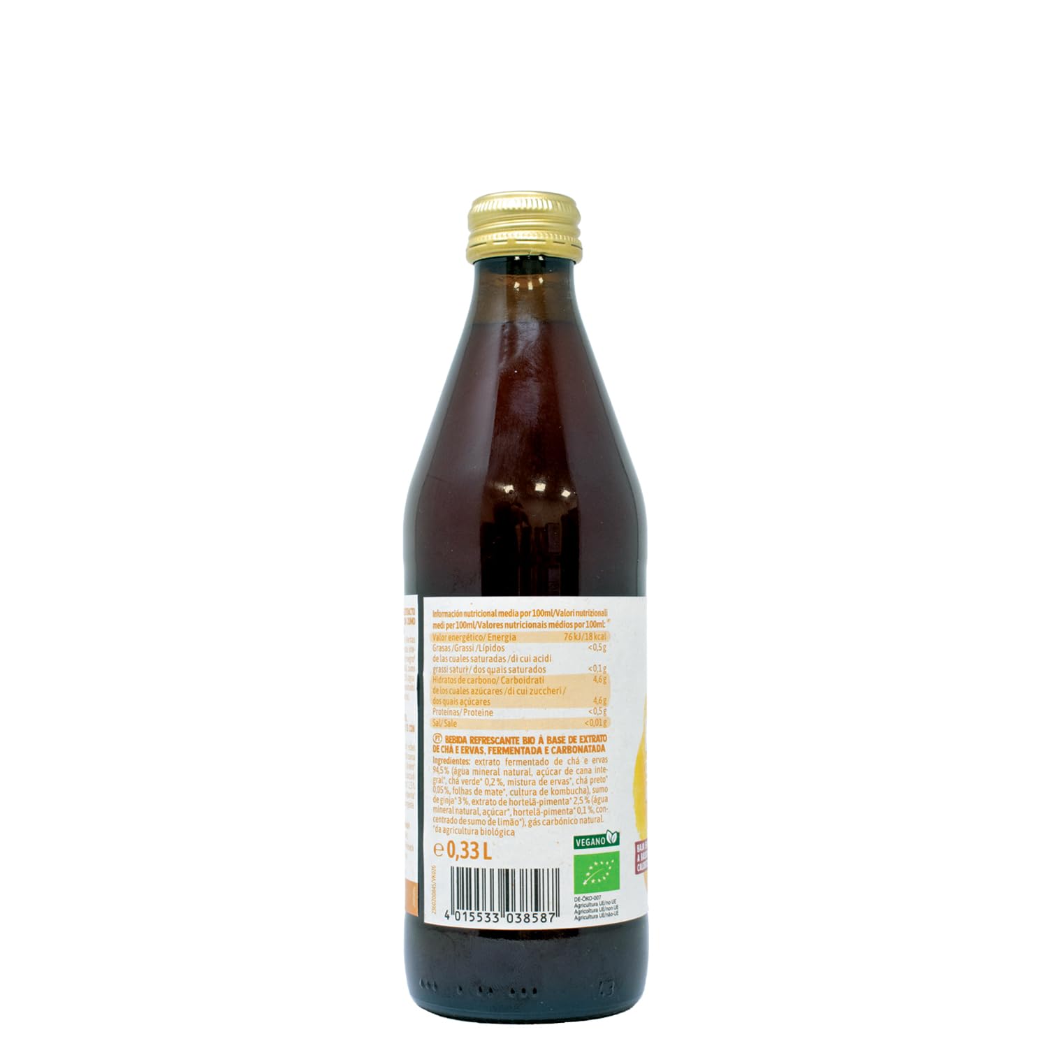 Voelkel Kombucha Cereza Y Menta Bio 330ml 6-pack