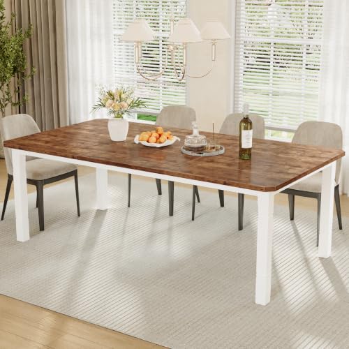 Garvee 71" Dining Table for 6-8 People, Kitchen Table with Metal Frame - Image 5