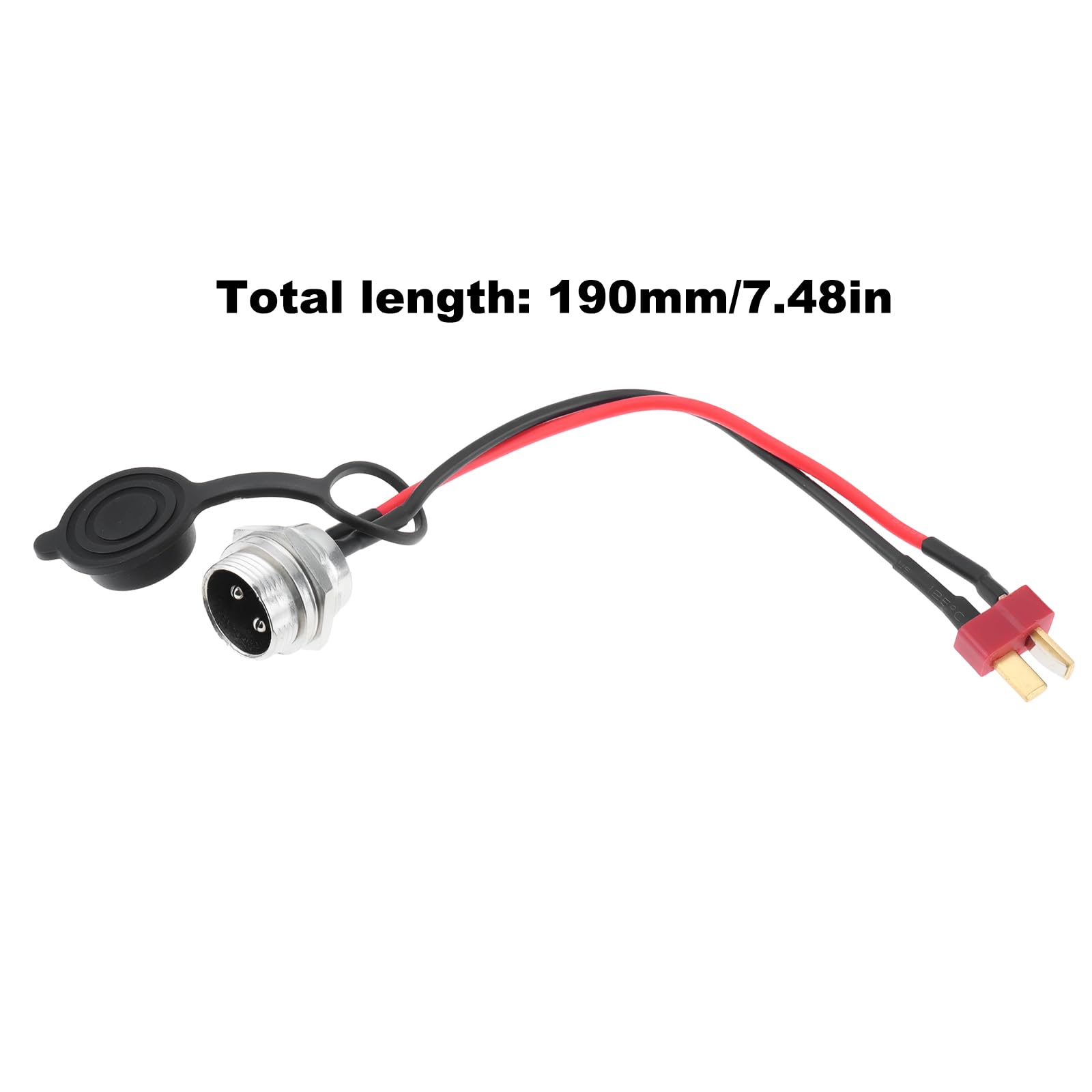 Câble de Charge pour Trottinette électrique avec Connecteur en T à 3 Broches 19 Cm Compatible avec Les Trottinettes électriques