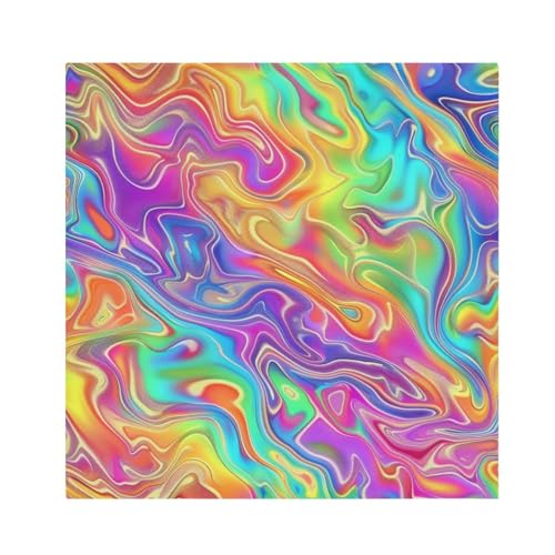 Servilletas de tela multicolor 20x20 in set 6 pcs poliéster miniatura 1