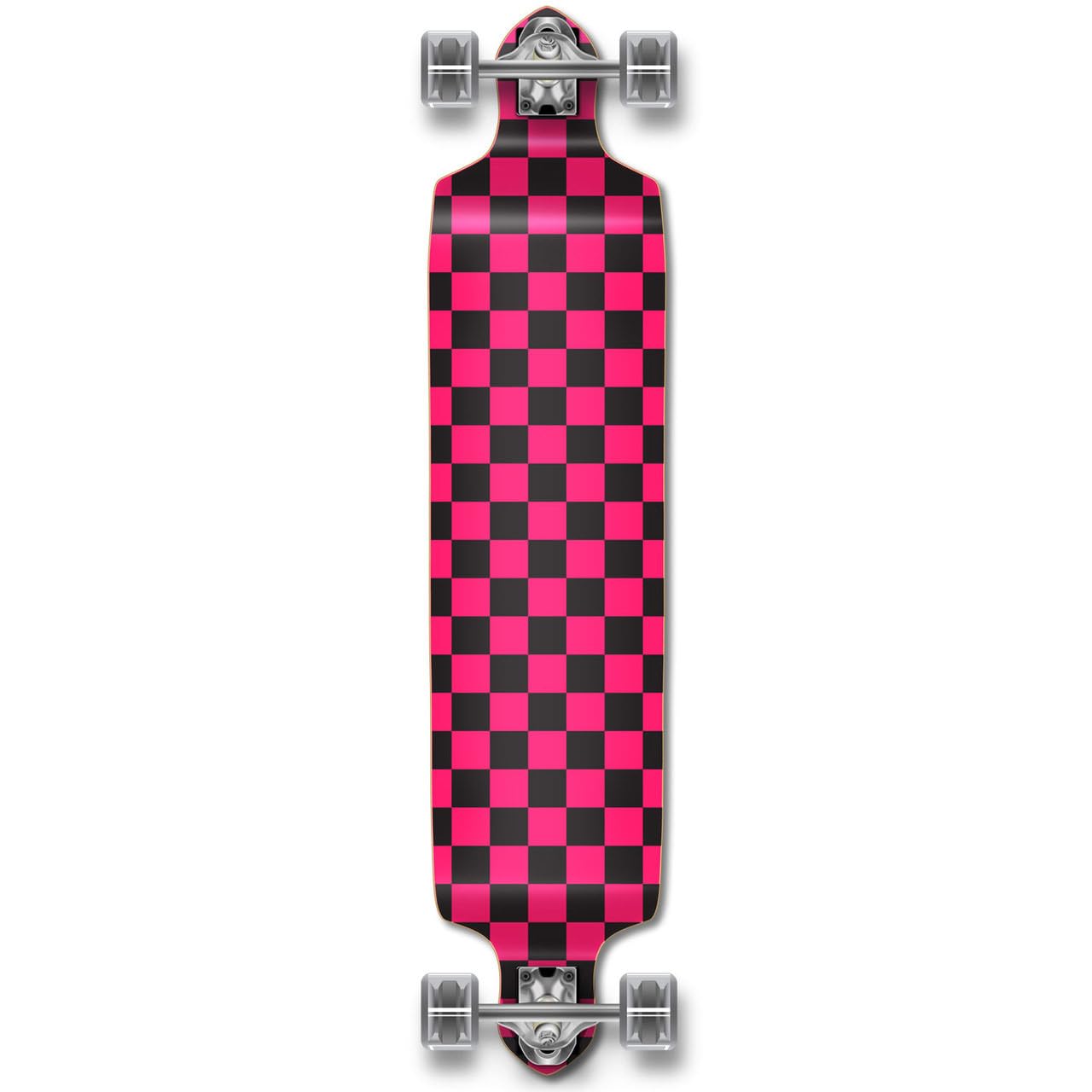 Yocaher Drop Down Longboard Complete Cruiser 41.25" x 10" w/Premium Black Grip Tape, Heavy Duty Aluminum Alloy Truck, 71mm Longboard Wheels, and ABEC-9 Bearings