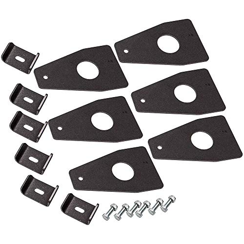 MaXpeedingrods 6Pcs Universal Car Roof Rack Gutter Mounts Kit Weld On Roof Rack Gutter Mounts Fullwidth Gutter for Universal Car 6 Inch