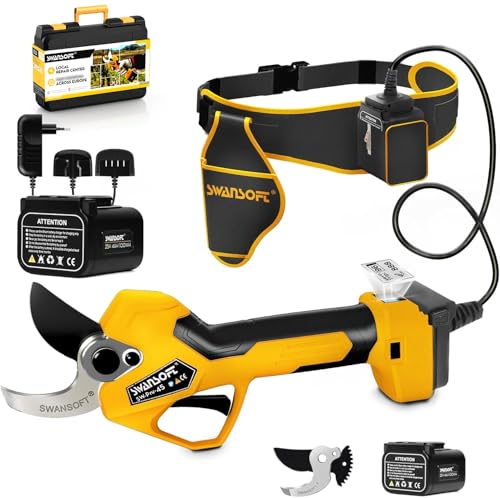 SWANSOFT 45mm Tesoura Poda Elétrica 25V Alicate Sem Fio Galho Pro...