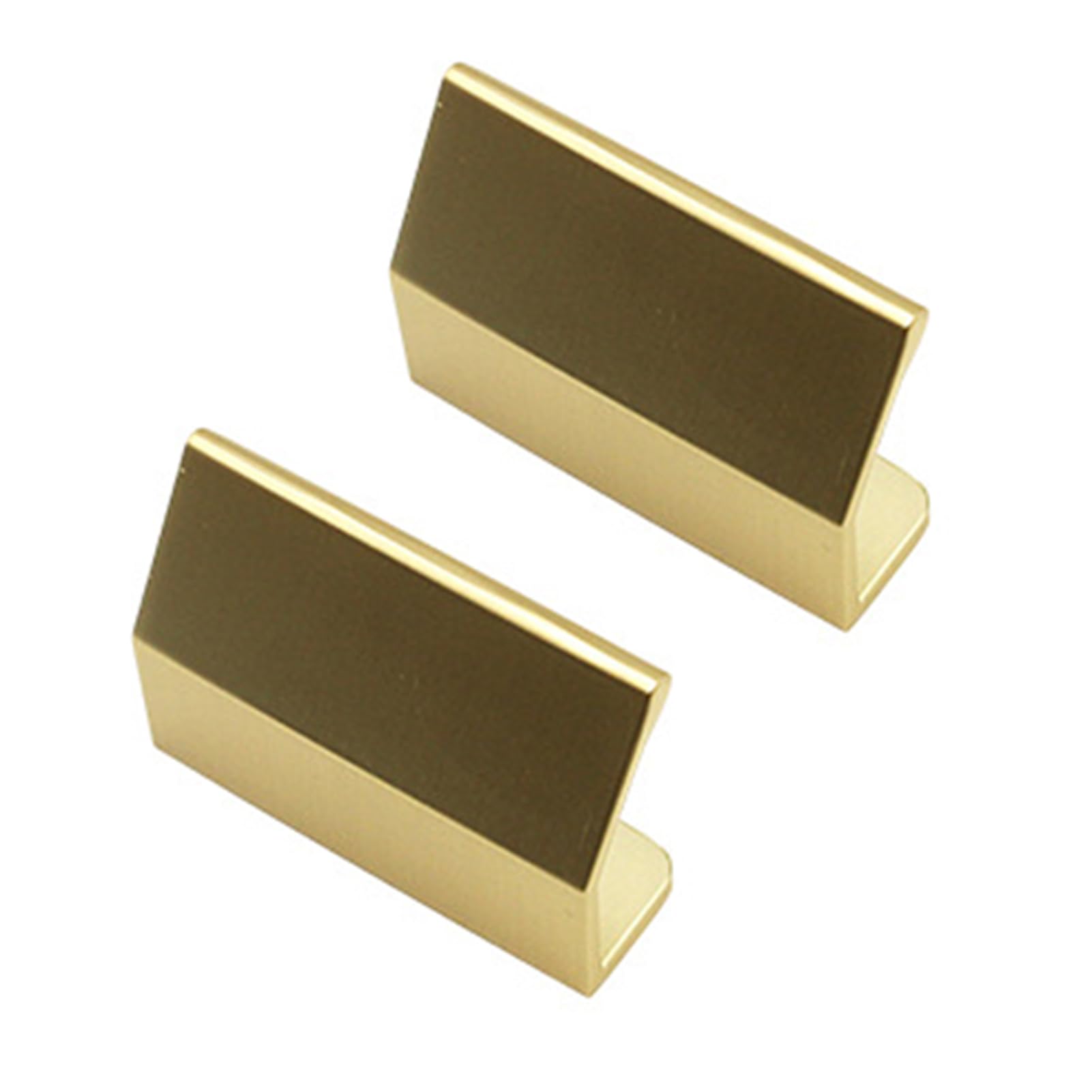DSWZLQDXB 2 Pieces Drawer Handles Zinc Alloy Finger Edge Pull Hidden Closet Handle Furniture Cabinet Kitchen Knobs Door Levers for Cupboard Wardrobe (Copper)