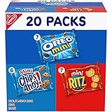 Nabisco Sweet & Savory Mix Variety Pack, OREO Mini Cookies, CHIPS AHOY! Mini Cookies & RITZ Mini Crackers, 20 Snack Packs