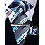 Blue Stripe Tie Set