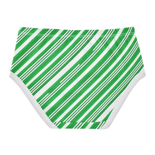 Green White Stripe Toddler Girls's Underwear 2T 23008932