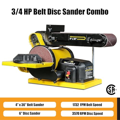 Woodskil 6-Inch Belt Disc Sander
