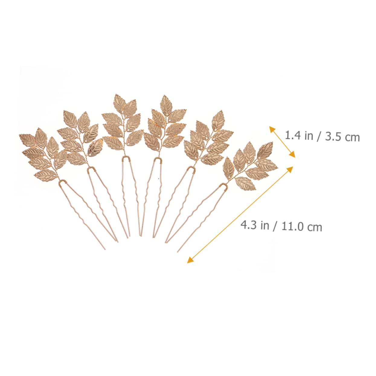 FRCOLOR 5 Sets Dekorative Haarnadel Braut Hochzeit Haarschmuck Haarkamm Für Die Braut Gold Haarnadel Für Frauen 6 Stück * 5