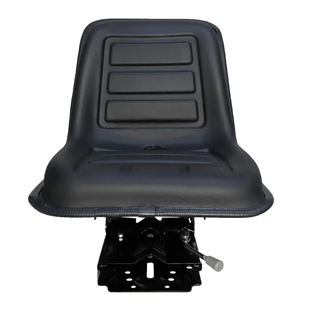 KlaraSeats Schleppersitz Traktorsitz KS 44/8 PVC Schwarz Schmalspur 390mm