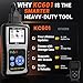 KZYEE KC601 Heavy Duty Diesel Truck Scanner – Full-System Diagnostic Tool for Cummins, CAT, Freightliner, International, Mack & More – Read ECU Data, Clear DTCs, View Live Data