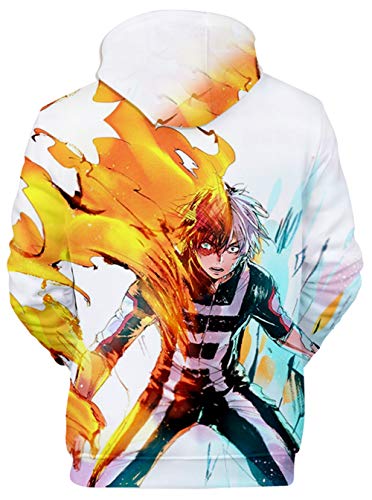 HAOSHENG Uomo Donna 3D Stampato Felpa con