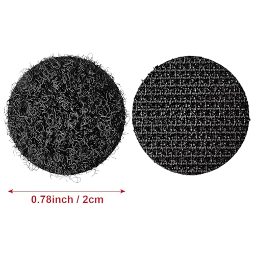 Image of 1000 Pcs (500 Pairs) 0.79inch Diameter Hook and Loop Fastener Self Adhesive Dots, Excellent Grip, Small Circle Dots Stickers Tapes,for Sewing, Crafting,DIY,Wall Adhesive Strips
