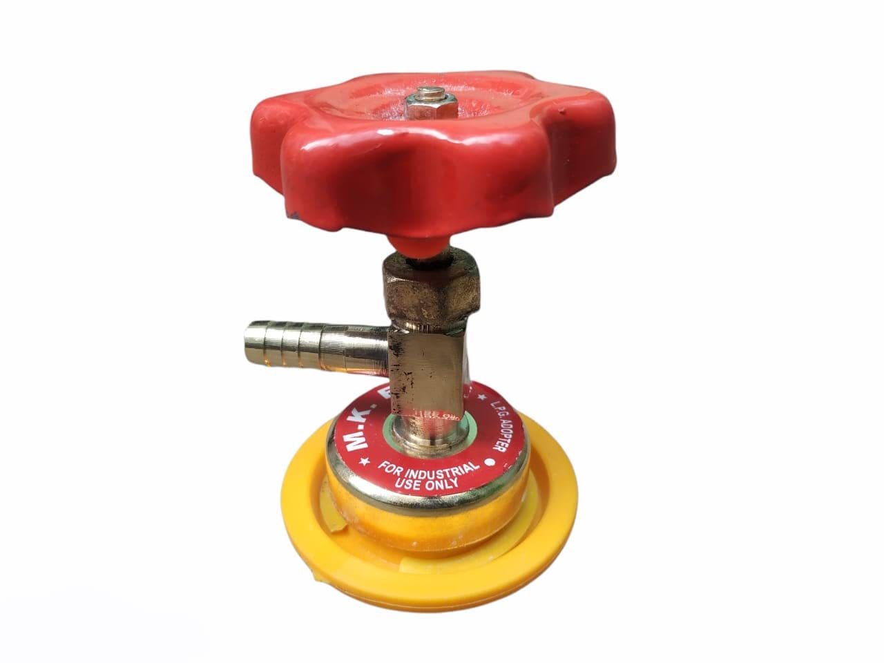 A S LPG Cylinder High Pressure Heavy pital/Brass Body Gas Adapter for Commercial Gas Stove Bhatti. ONLY Commercial USE