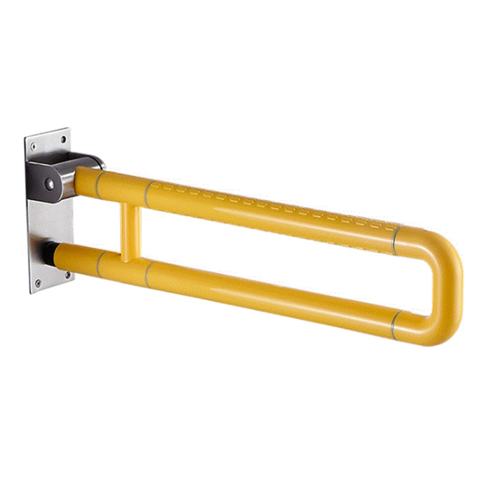 WDSOPK Bathroom Grab Bars for The Elderly, Handicap Grab Bars for Toilet Flip Up Foldable Helping Handle Safety Support for Home Hotel Disabled Pregnant Elderly, Balance Assist Grip（Yellow-75cm）