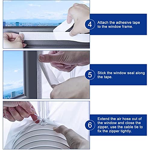 Sanfiyya AC-unit raamafdichting voor mobiele airconditioner draagbare raam afdichtdoek - Image 7