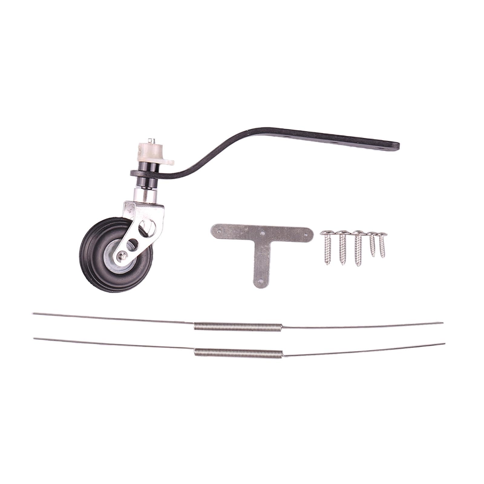 Colaxi Carbon Fiber Landing Gear Tail Wheel Assembly with Screws 1.25inch Wheel Parts Kits for Adults for RC Airplane Model Aircraft, 26CC