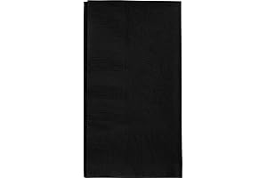 Black 2-Ply Disposable Dinner Napkins - Premium Quality (Pack of 50)