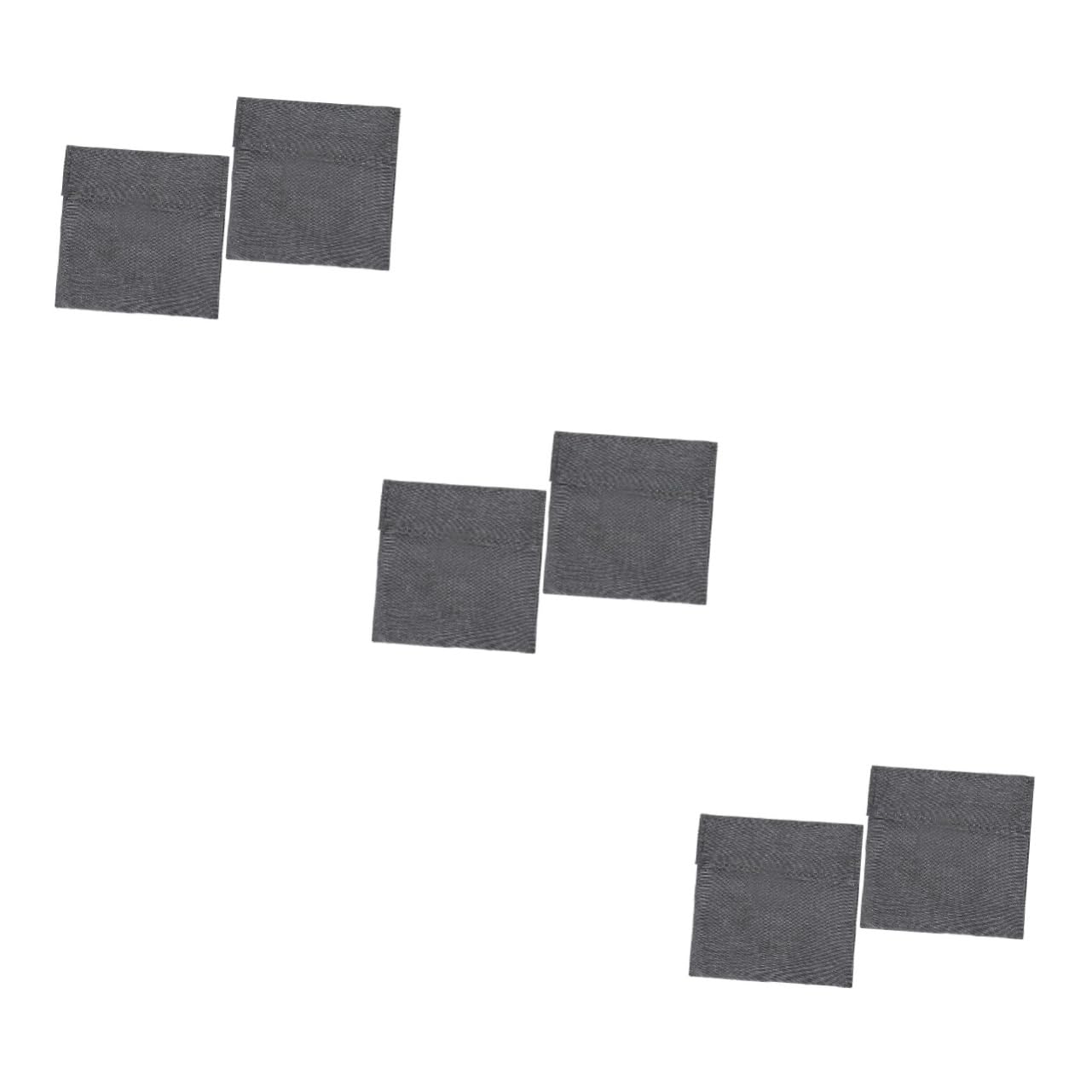 Amosfun 6 Pz Borsa Snack Sandwich Sacchetti Sandwich Riutilizzabili Sacchetto Per Snack Da Viaggio Buste Per Il Pranzo Borsa Del Pane Comodo Sacchetto Di Biscotti Cotone Poliestere Grey