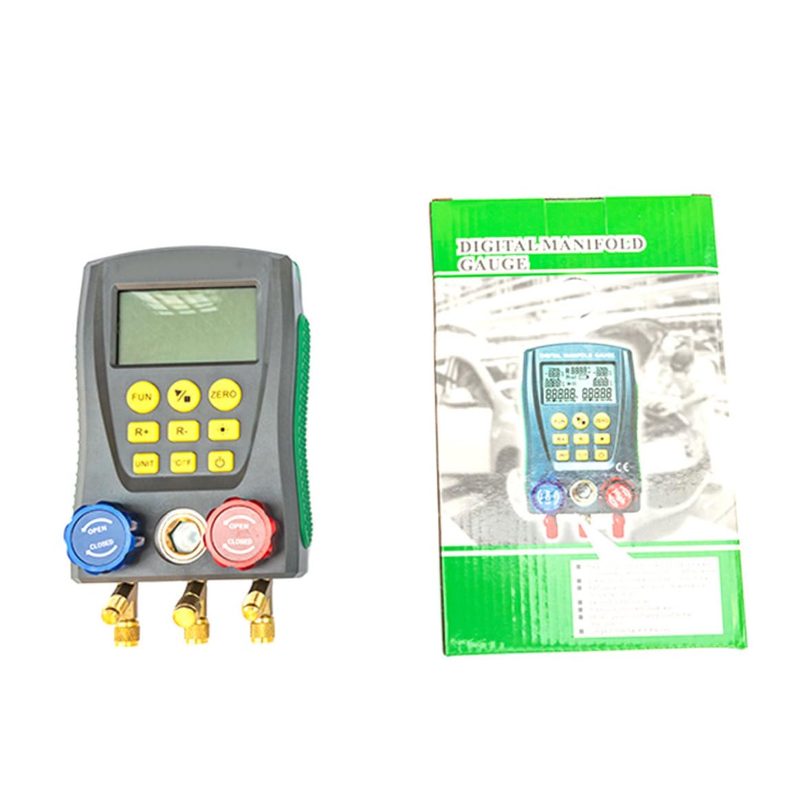 Juego de manómetros digitales de refrigeración DY517, probador de presión y temperatura del aire acondicionado del automóvil, manómetro electrónico para diagnóstico sistema de CA