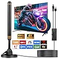 TV Antenna Indoor Antenna for Smart TV for Long Range Reception and All Smart TVs HD Digital Antenna with Amplifier Signal Booster for Local Channels Supports 4K 1080p-2025 Upgrade