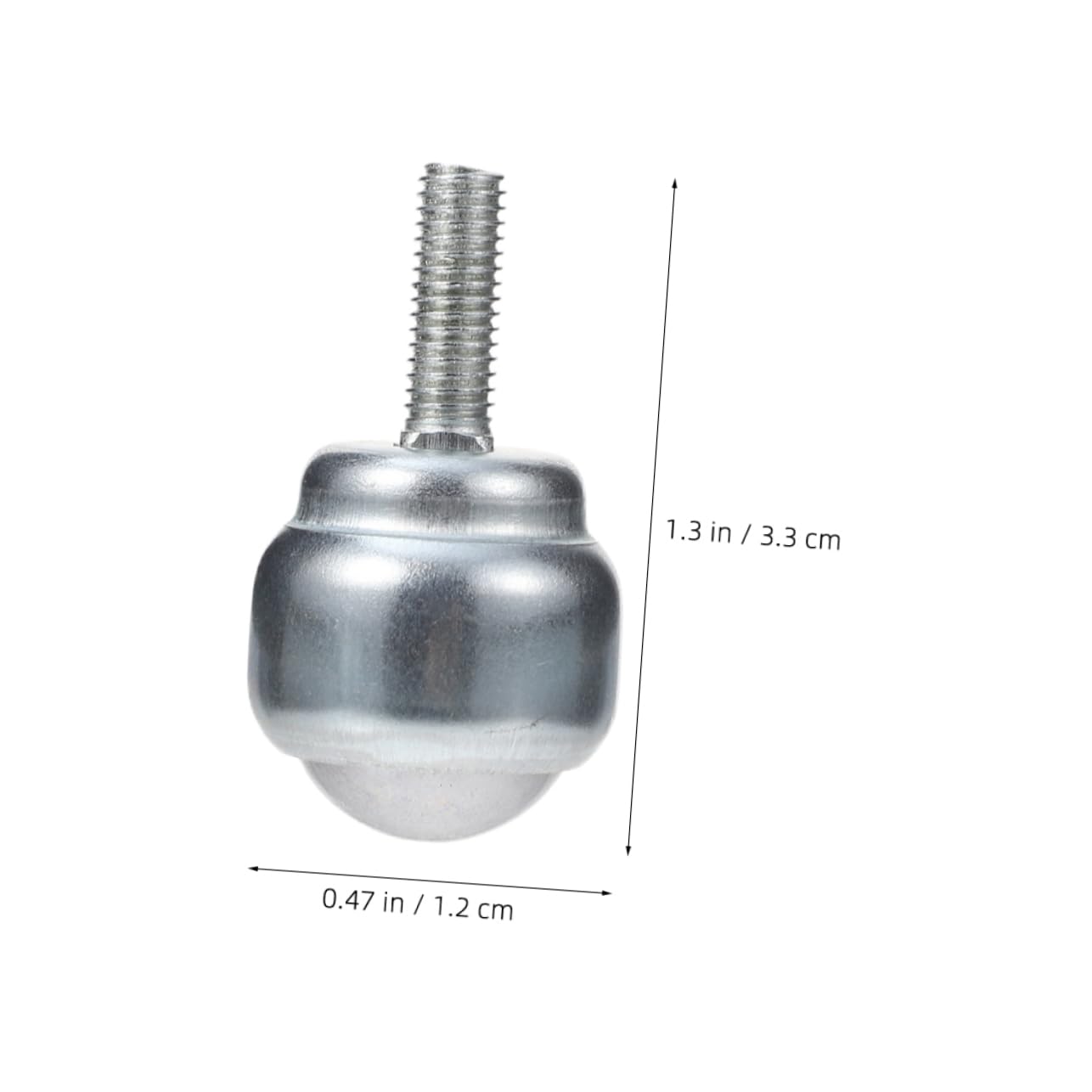 OSOLADY 4pcs Universal Ball Wheel Casters Roller Ball Bearing Ball Caster Ball Transfer Units Caster Balls Workbench Rollers Roller Ball Transfer Bearing Carbon Steel Silver