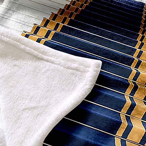 Couverture sofa 3D bleue flanelle douce un cocon de bien-être