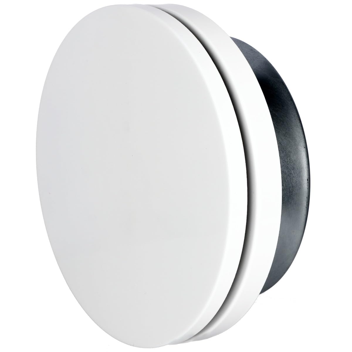Ø80 Ø100 Ø125 Ø160 mm – DOMUX Bouche VMC 2 en 1 Extraction et Insufflation Design Premium – Acier Blanc Laqué Réglable Silencieux – Salon Chambre Bureau – Garantie 5 Ans – Ø125 mm
