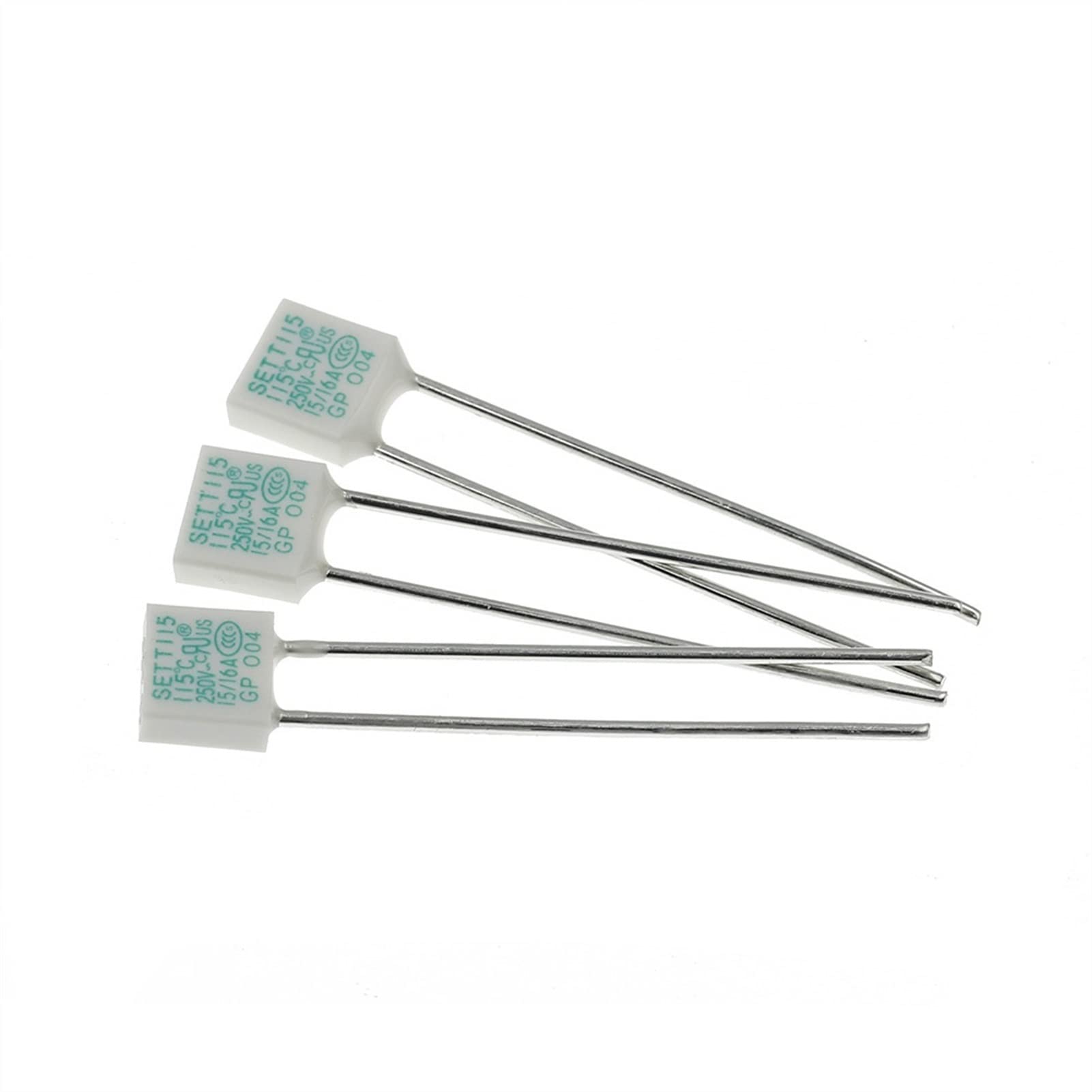 Sicherung 100 STÜCKE Blitzschutz Temperatursicherungssatz 10A 15A 16A Quadratische Temperatursicherung 115C 136C ThermostatThermal Protector(10A 115C)