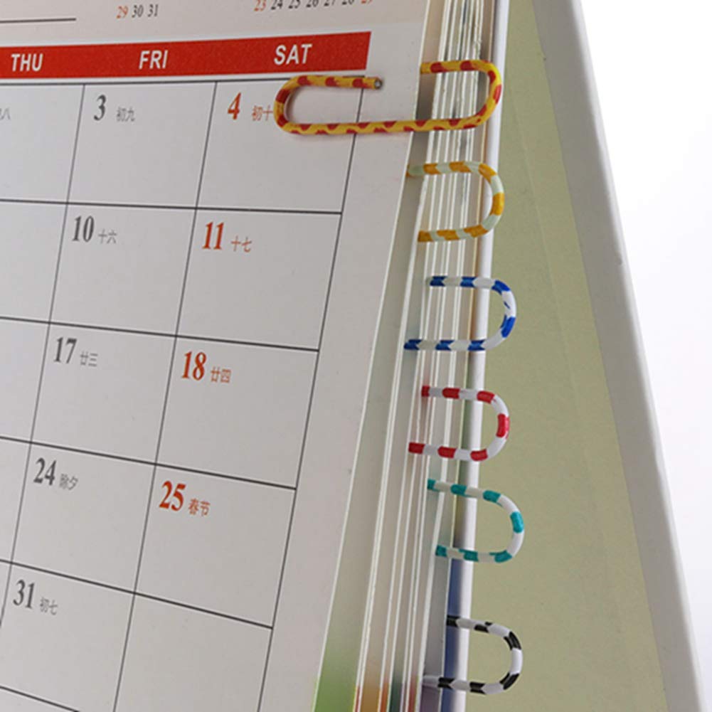 Coeur Forme Papier Clips Rouge Et Doré, Trombone À Papier Décoratives