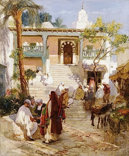 Impression d'art Au souk Bridgman tableau decoration murale haut de gamme pour interieur chic