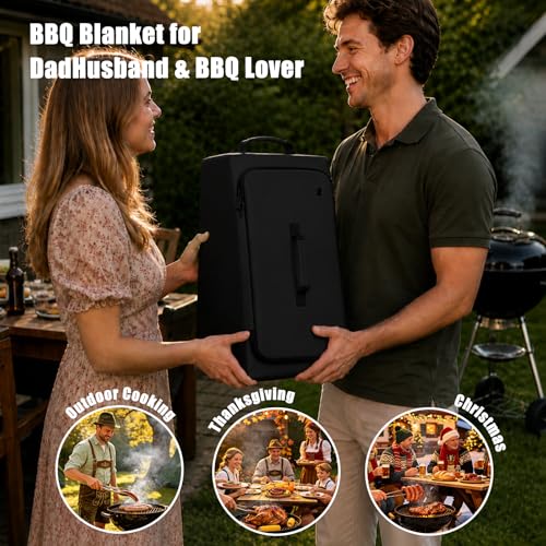 Image of BBQ Blanket for Resting Meat, 270 Opening Leak-Proof Insulated Meat Resting Bag with Butcher Paper, BBQ Brisket Blanket for Pork Shoulder /Steak /Turkey, Smoker Grilling Accessories Gifts for Men /Dad