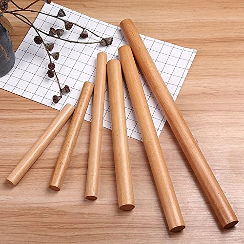 Rodillos de amasar para Hornear, Rodillo de Cocina, 16/25/30/40cm, Rodillo de Madera Antiadherente para Pastel, Fideos, Herramientas de Rodillo de Masa, Rodillo