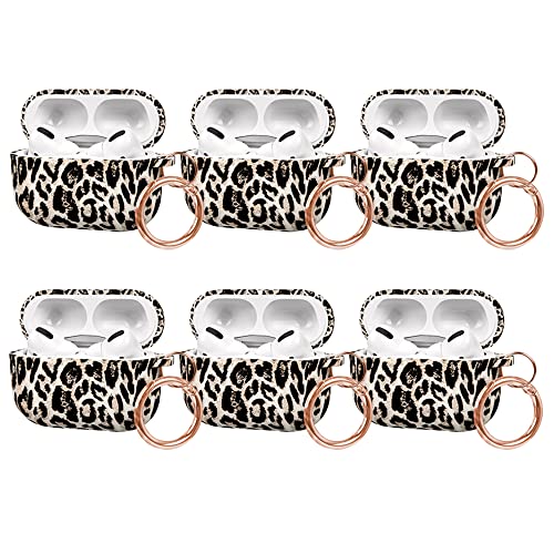 MITERV Airpods Pro Case Cover Soft Silicone Protective Case for Apple Airpod Pro 2019 Front LED Visible Leopard/Leopard/Leopard/Leopard/Leopard/Lavender