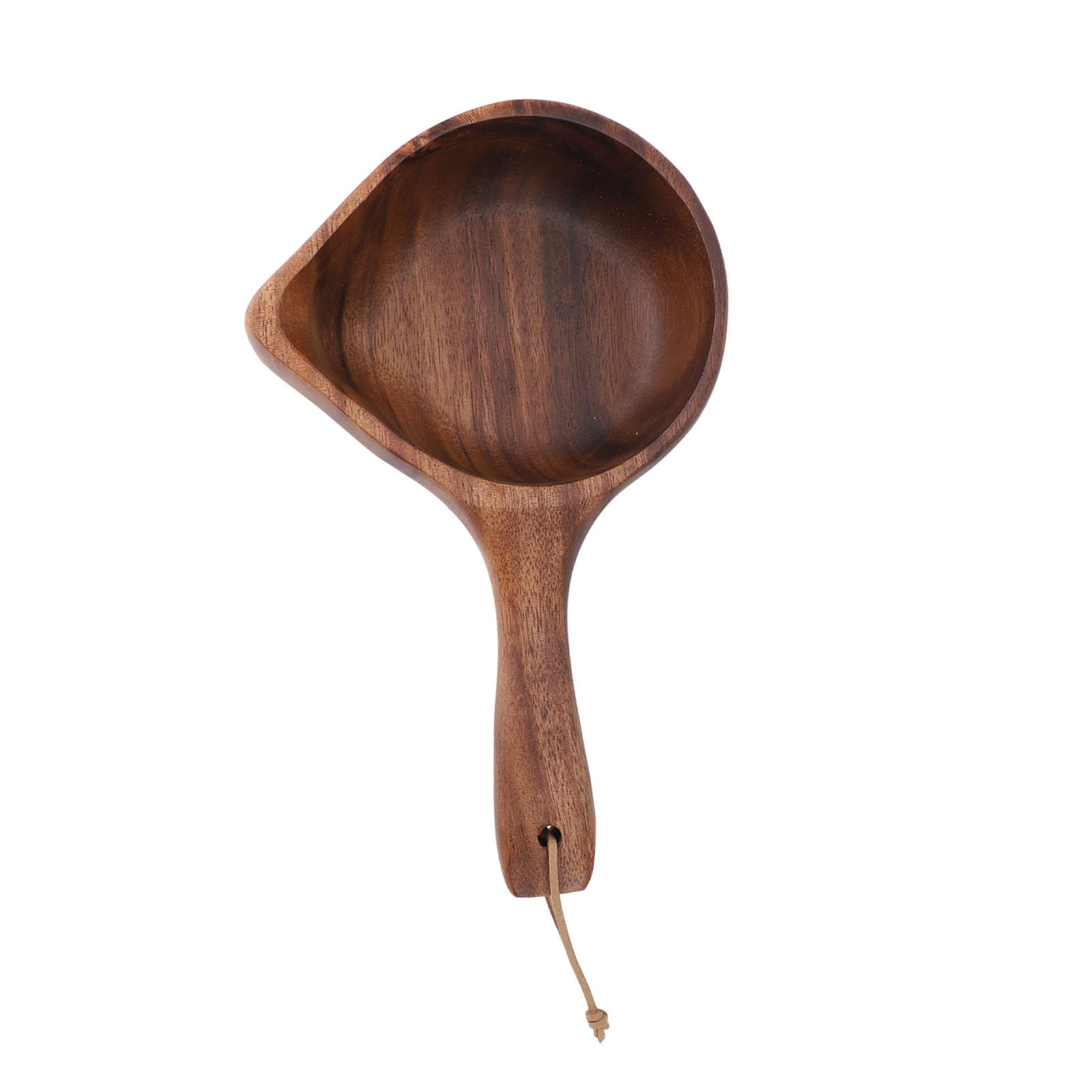 Ensaladeras de madera multiusos de gran capacidad estilo japonés mango largo cuencos de madera para encurtidos ensaladas sopas