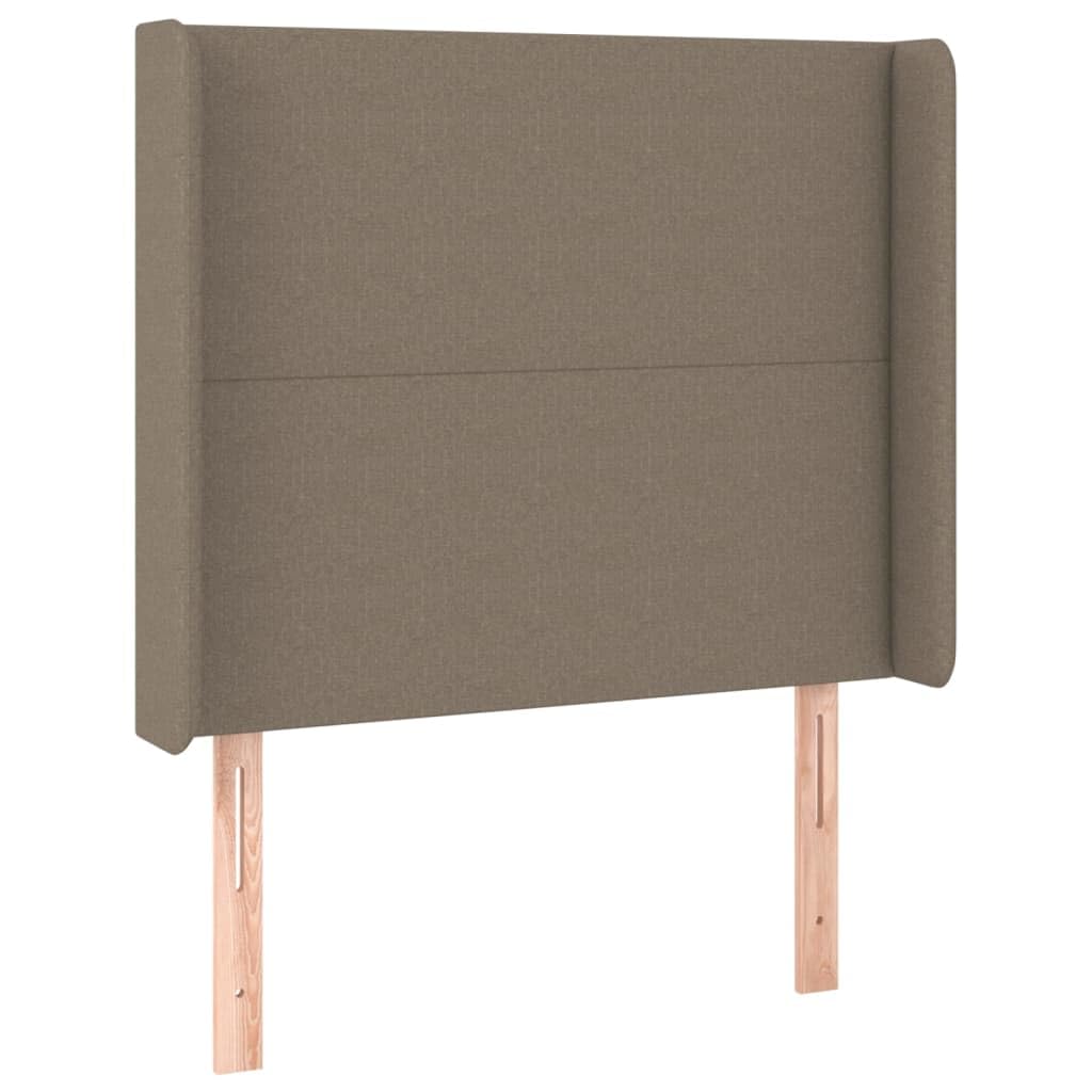Cama con somier LED topo, 90 x 190 cm, tejido h. Cabecero de muelles ensacados para colchón de invitados y jóvenes