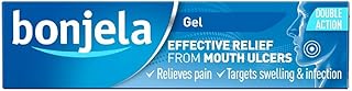 Bonjela 15g Oral Gel - Fast Acting Pain Relief For Mouth Ulcers, Cold Sores, Swelling, Infection, Suitable With Dentures, Adult Treatment, Quick Medication Solution
