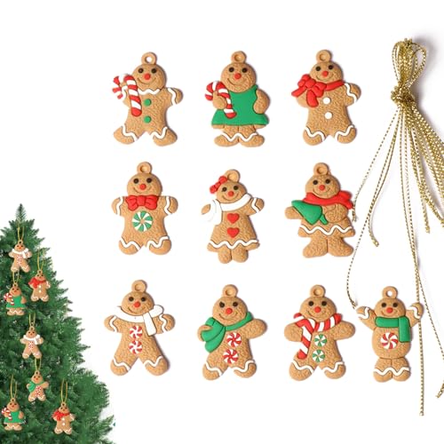 EUYKQNOI Weihnachtsbaumschmuck, 10 Stück Traditioneller...